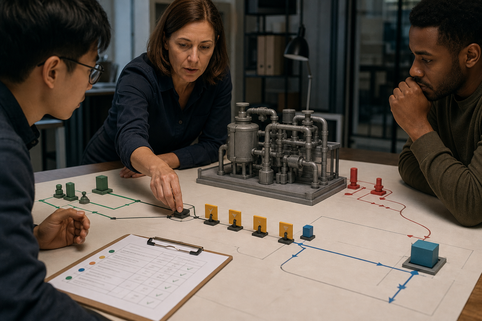 Editorial visual for AI-assisted engineering is becoming a management problem, not just a coding tool